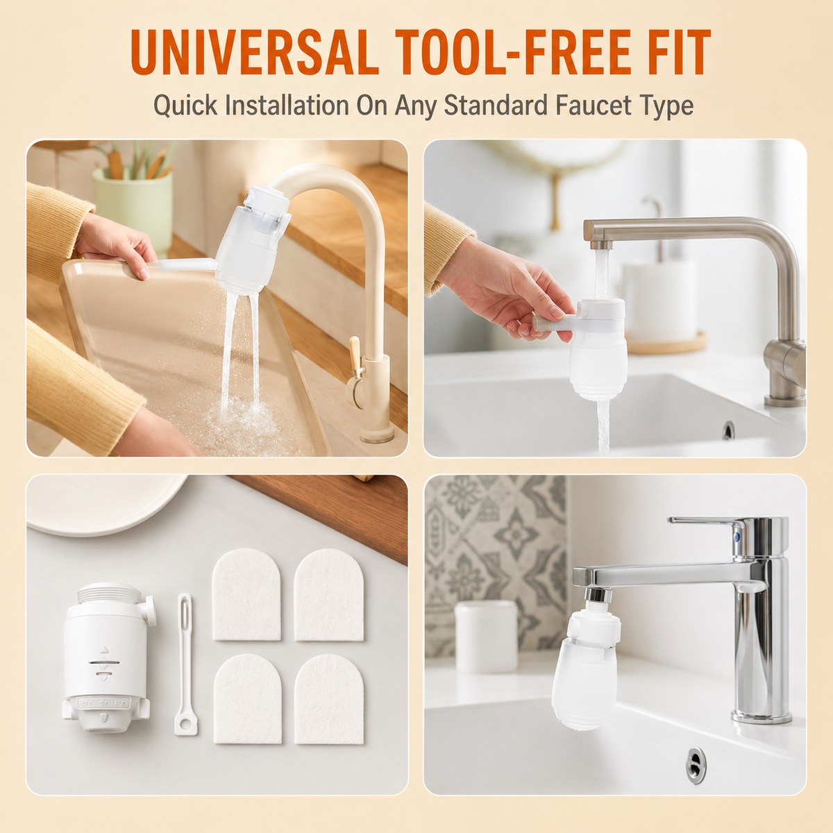 Anti-Splash Kitchen Faucet Filter for Sediment & Rust Removal🛒
