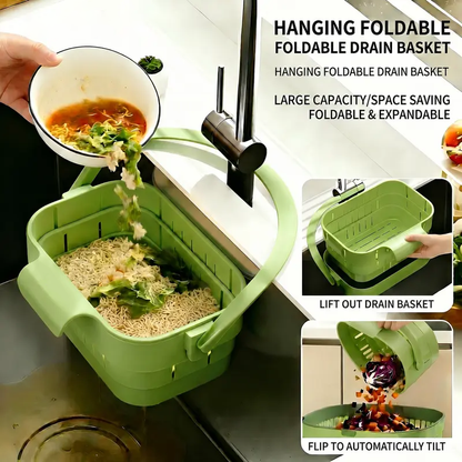 ✨Day Sale 50% OFF✨Foldable Hanging Kitchen Sink Drain Basket