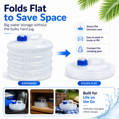 ☀️ Summer Limited-Time 50% OFF💧 – Collapsible Water Container with Spigot