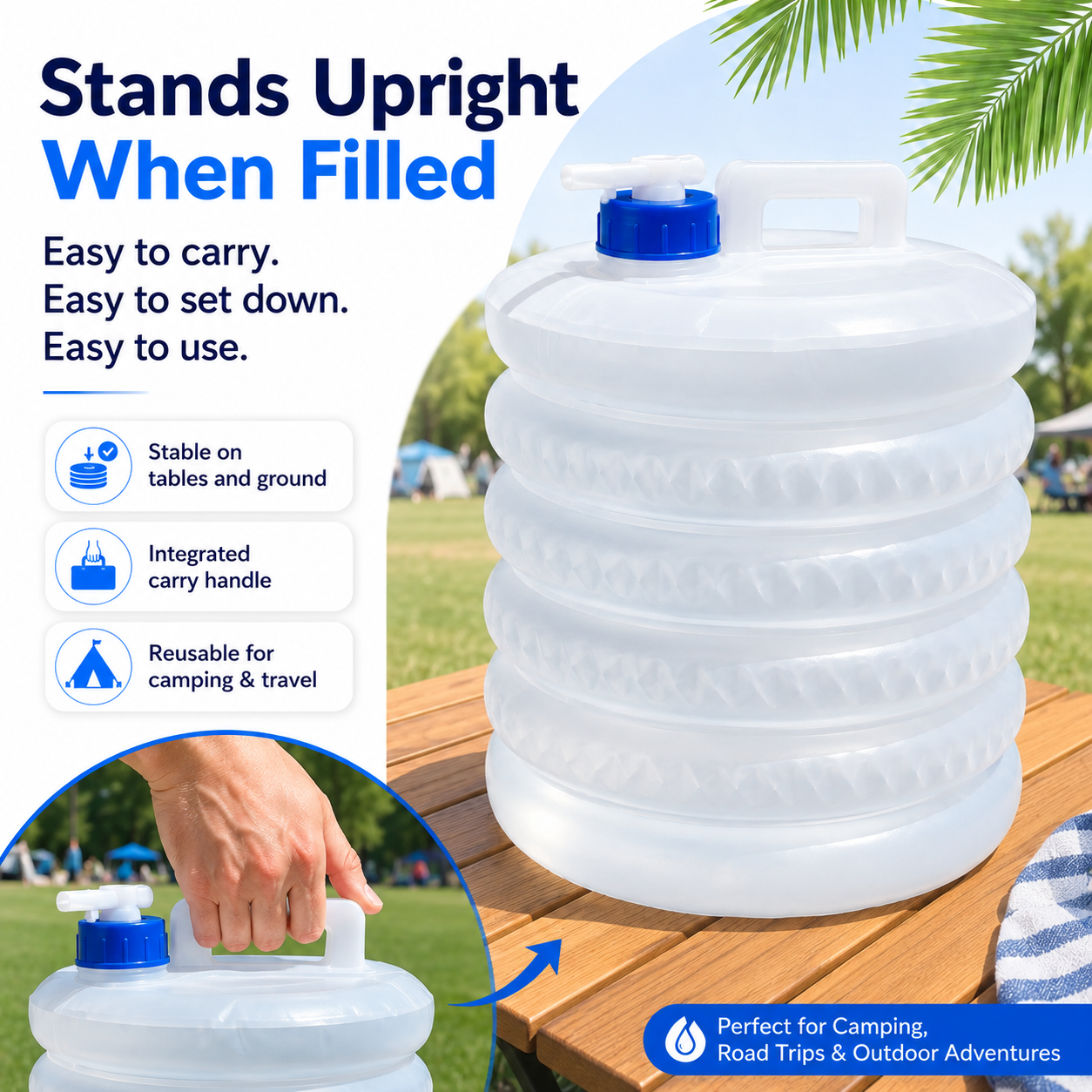 ☀️ Summer Limited-Time 50% OFF💧 – Collapsible Water Container with Spigot