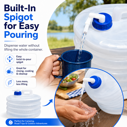 💧Summer Limited-Time 50% OFF☀️ – Collapsible Water Container with Spigot
