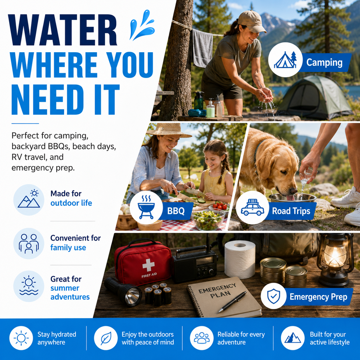☀️ Summer Limited-Time 50% OFF💧 – Collapsible Water Container with Spigot