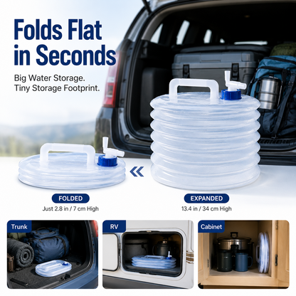 💧Summer Limited-Time 50% OFF☀️ – Collapsible Water Container with Spigot