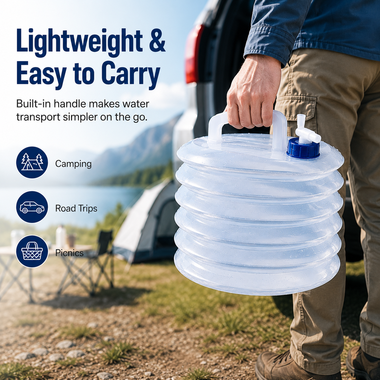 💧Summer Limited-Time 50% OFF☀️ – Collapsible Water Container with Spigot