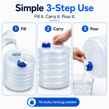 💧Summer Limited-Time 50% OFF☀️ – Collapsible Water Container with Spigot