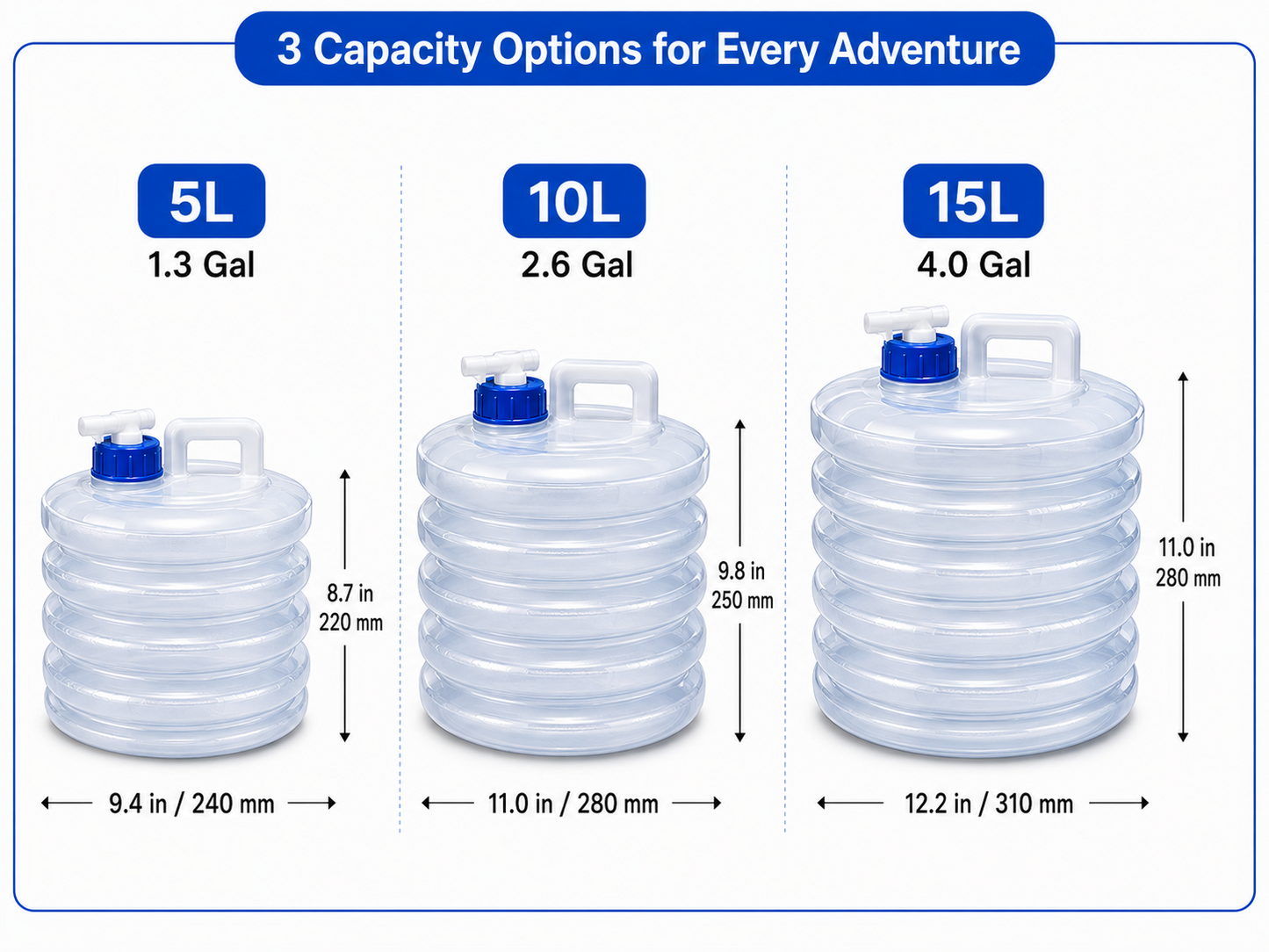💧Summer Limited-Time 50% OFF☀️ – Collapsible Water Container with Spigot
