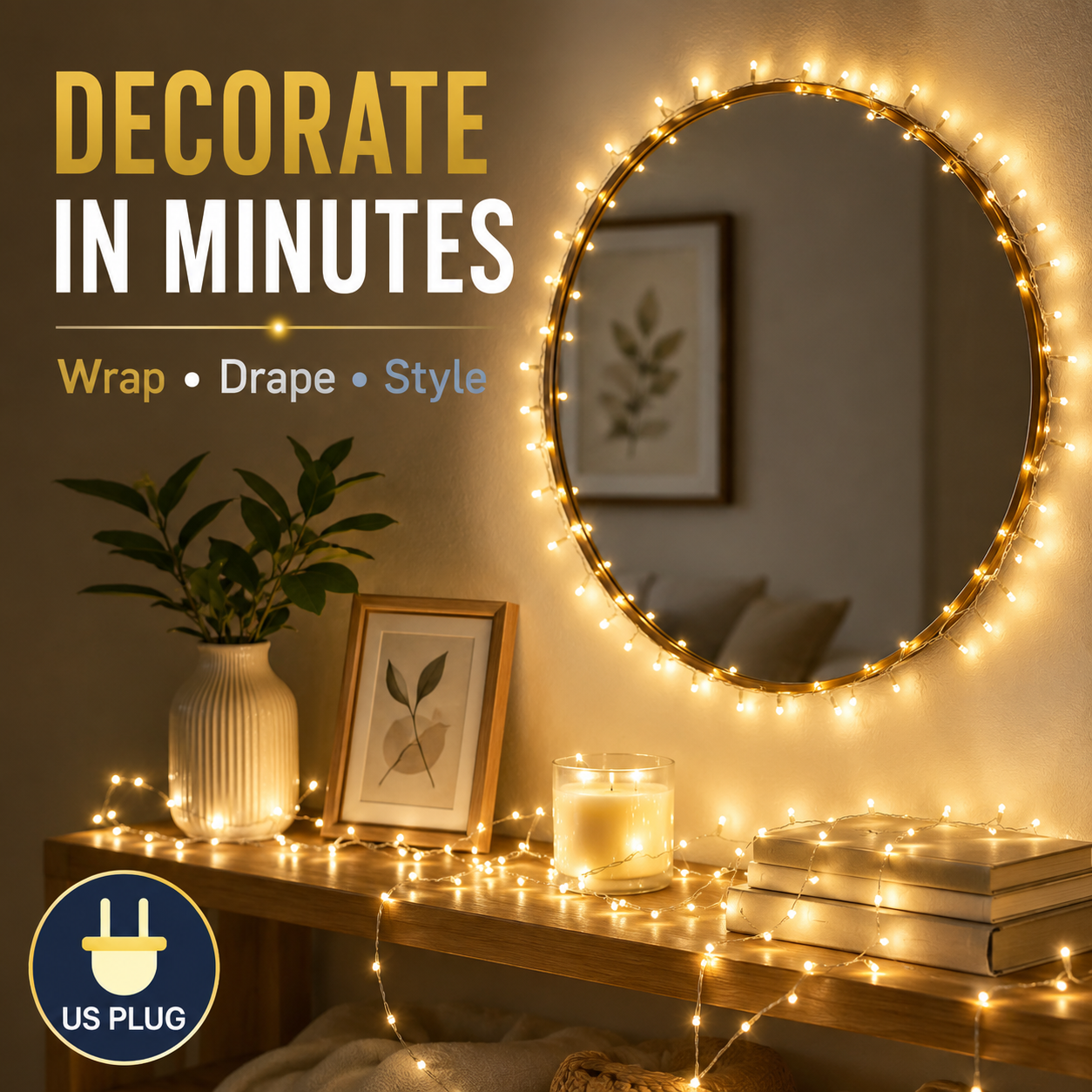 ✨Summer Limited-Time 50% OFF✨ LED String Lights – Warm White & Cool White