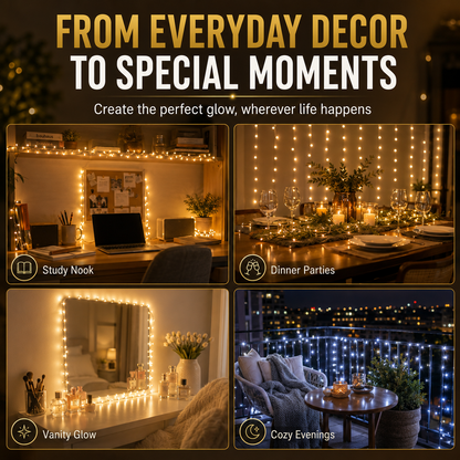 ✨Summer Limited-Time 50% OFF✨ LED String Lights – Warm White & Cool White