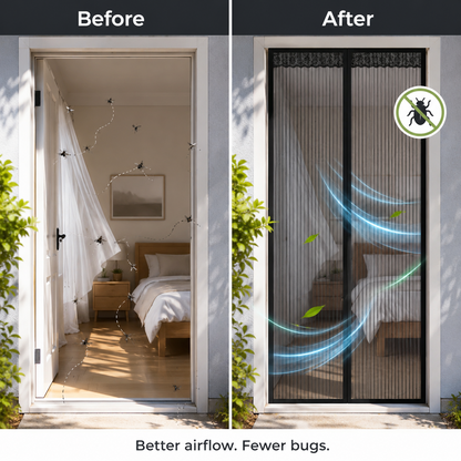 🧲Summer Limited-Time 50% OFF 🦟Magnetic Screen Door – Hands-Free Auto-Close Mesh Curtain for Bug