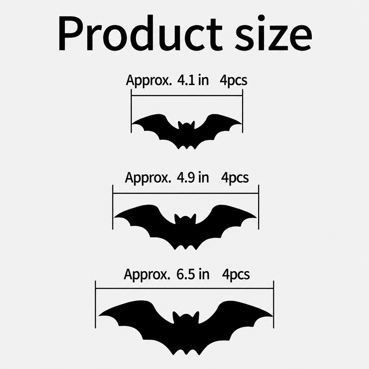 Halloween 3D Lighted LED Flashing Bats