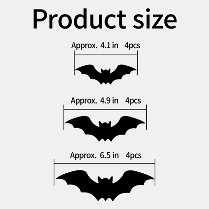 Halloween 3D Lighted LED Flashing Bats