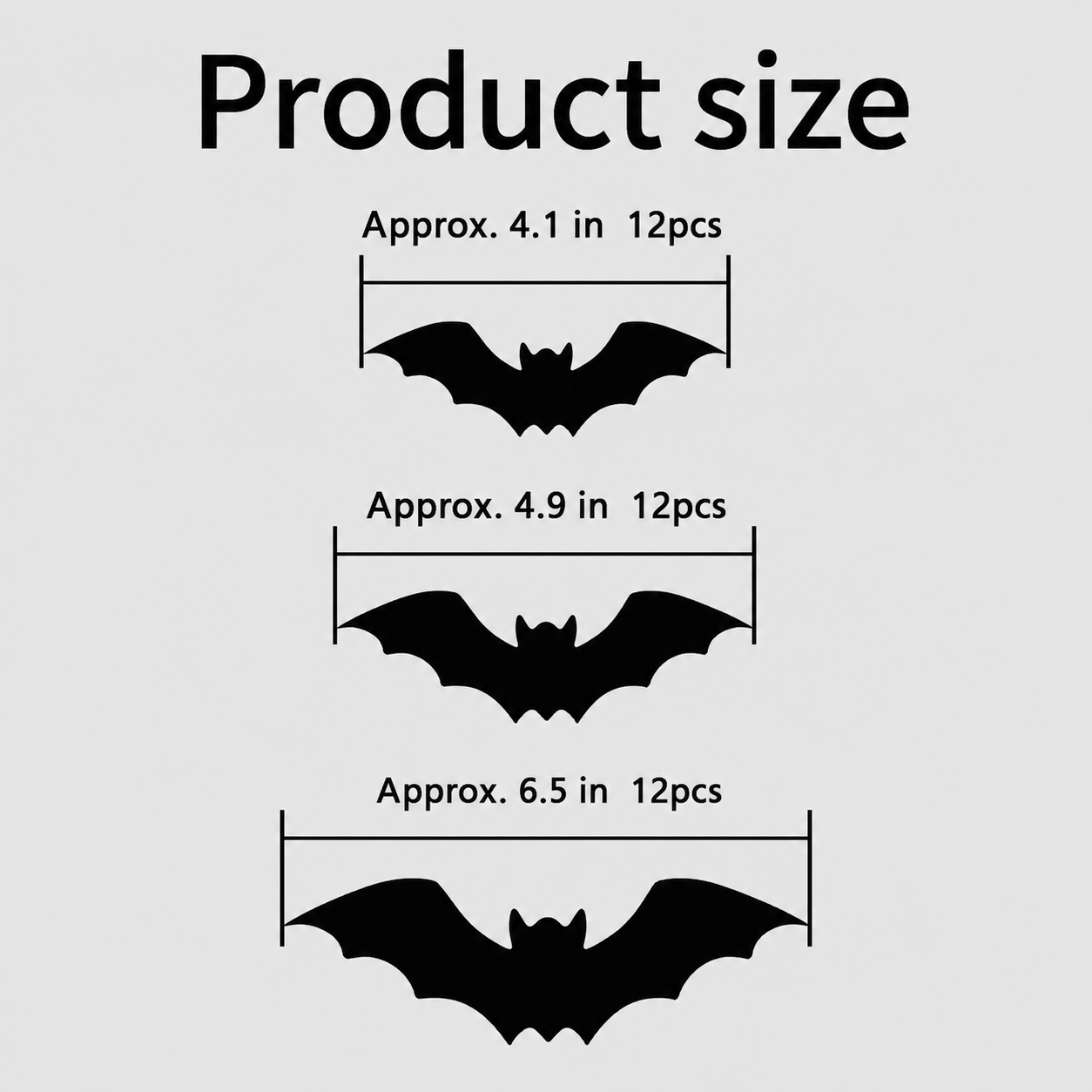 Halloween 3D Lighted LED Flashing Bats