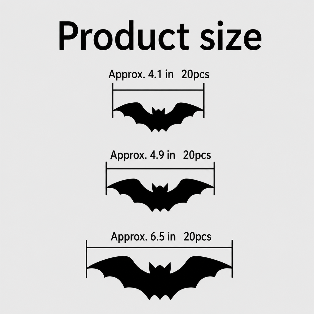 Halloween 3D Lighted LED Flashing Bats