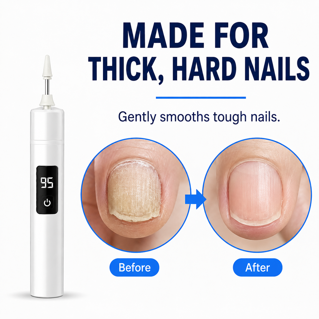 🔥Last Day 50% OFF✨ Electric Nail Grinder With LED Light