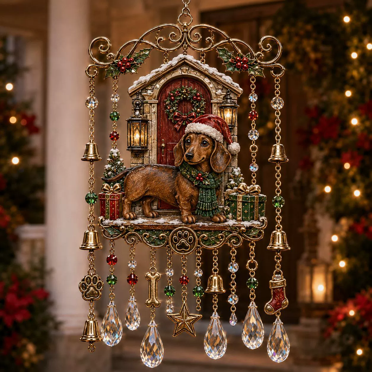🎄Last Day 49% OFF🎐Handmade Christmas Stained Glass Window Hanging