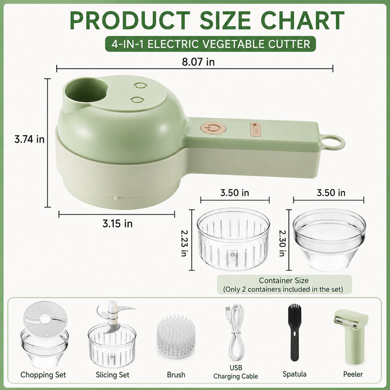 4-in-1 Cordless Prep Chopper — Chop, Slice & Prep Faster