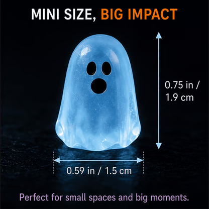 ⏳ Last day 50% OFF –👻Glow In Dark Cute Ghost Resin Bead Set