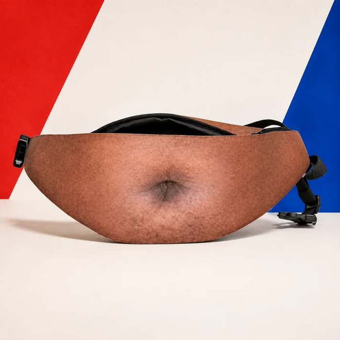 Dark skin belly fanny pack