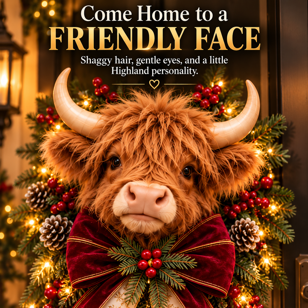 Highland cow detail