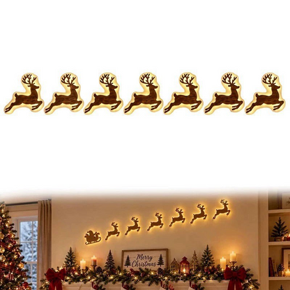 🎄 LED Reindeer Wall Decorations - ✨Festive Christmas Lighting