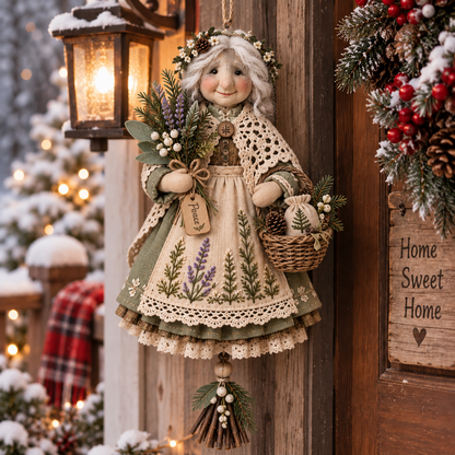 🍀👵 Handmade Good Luck Granny — Charming Hanging Charm for Happiness & Good Fortune