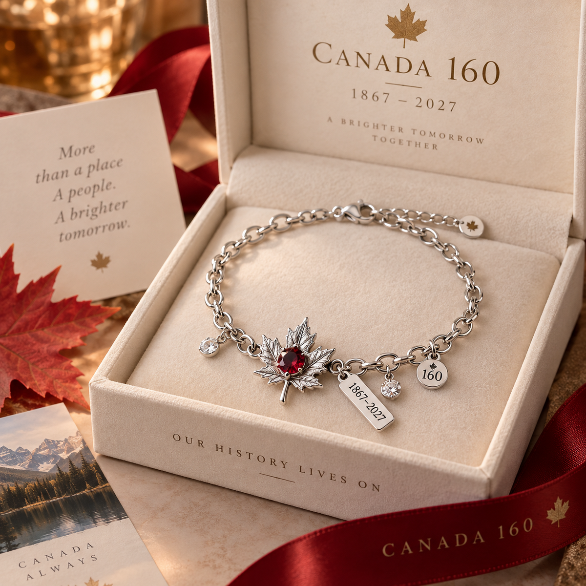 🍁 Canada 160 Heritage Bracelet Collection™ – 1867–2027 Commemorative Keepsake