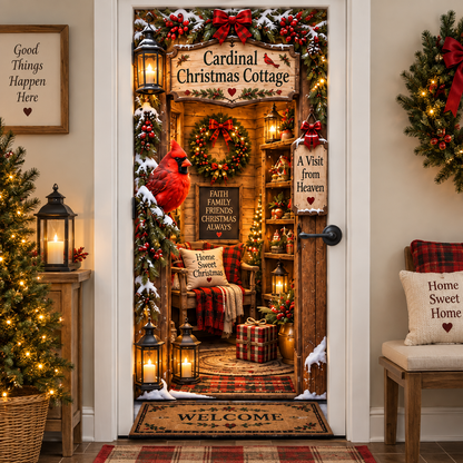 🎅Christmas Magic Door Portal™ – Life-Size Holiday Door Cover✈️