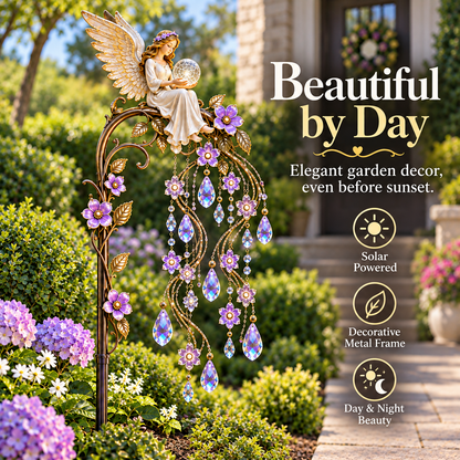 🪽 Angel Wings Garden Glow™ – Memorial Solar Garden Light