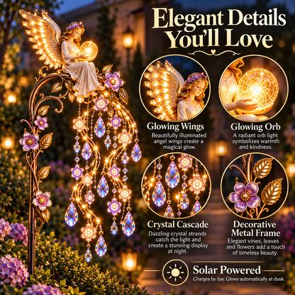 🪽 Angel Wings Garden Glow™ – Memorial Solar Garden Light