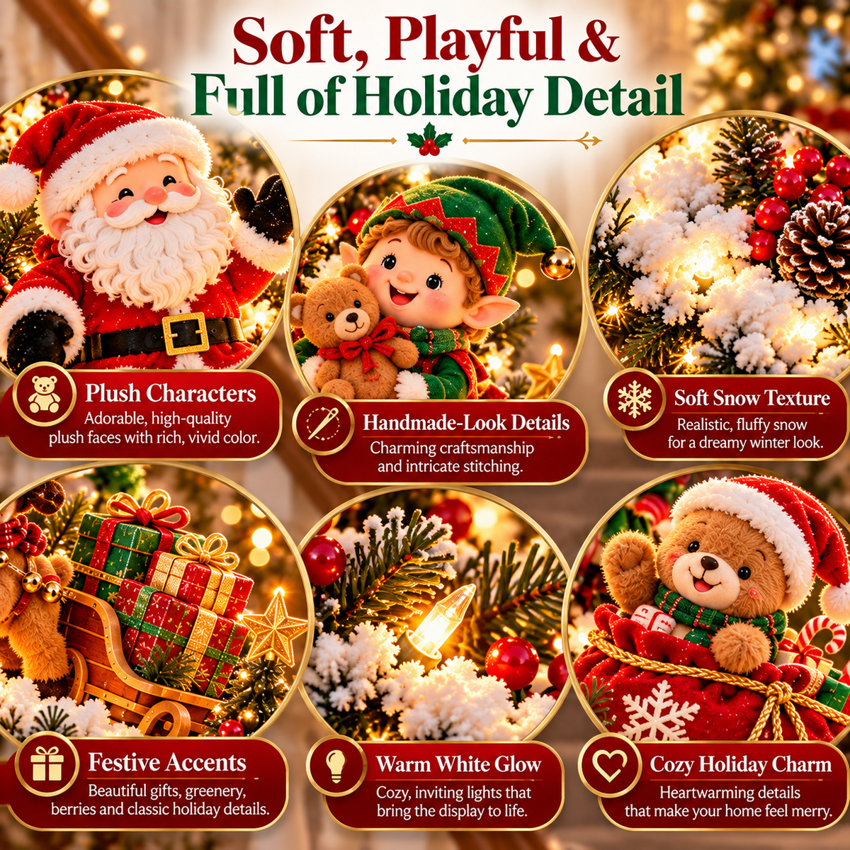 Santa Staircase Workshop close up details