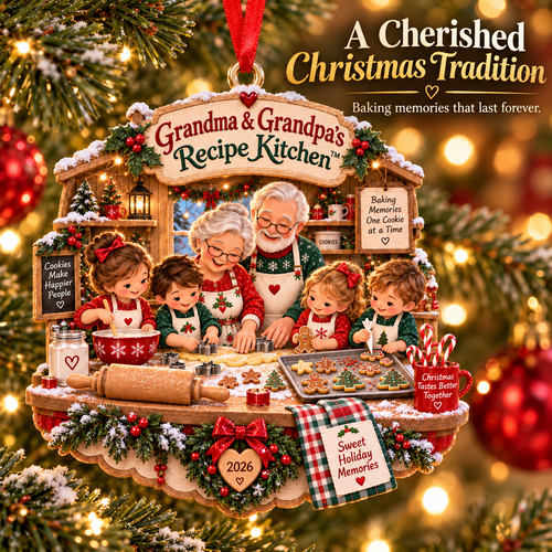 🎄 Grandma & Grandpa’s Recipe Kitchen™ – Christmas Family Baking Keepsake ❤️