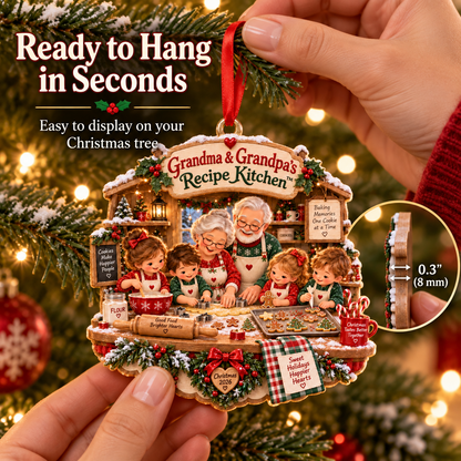 🎄 Grandma & Grandpa’s Recipe Kitchen™ – Christmas Family Baking Keepsake ❤️