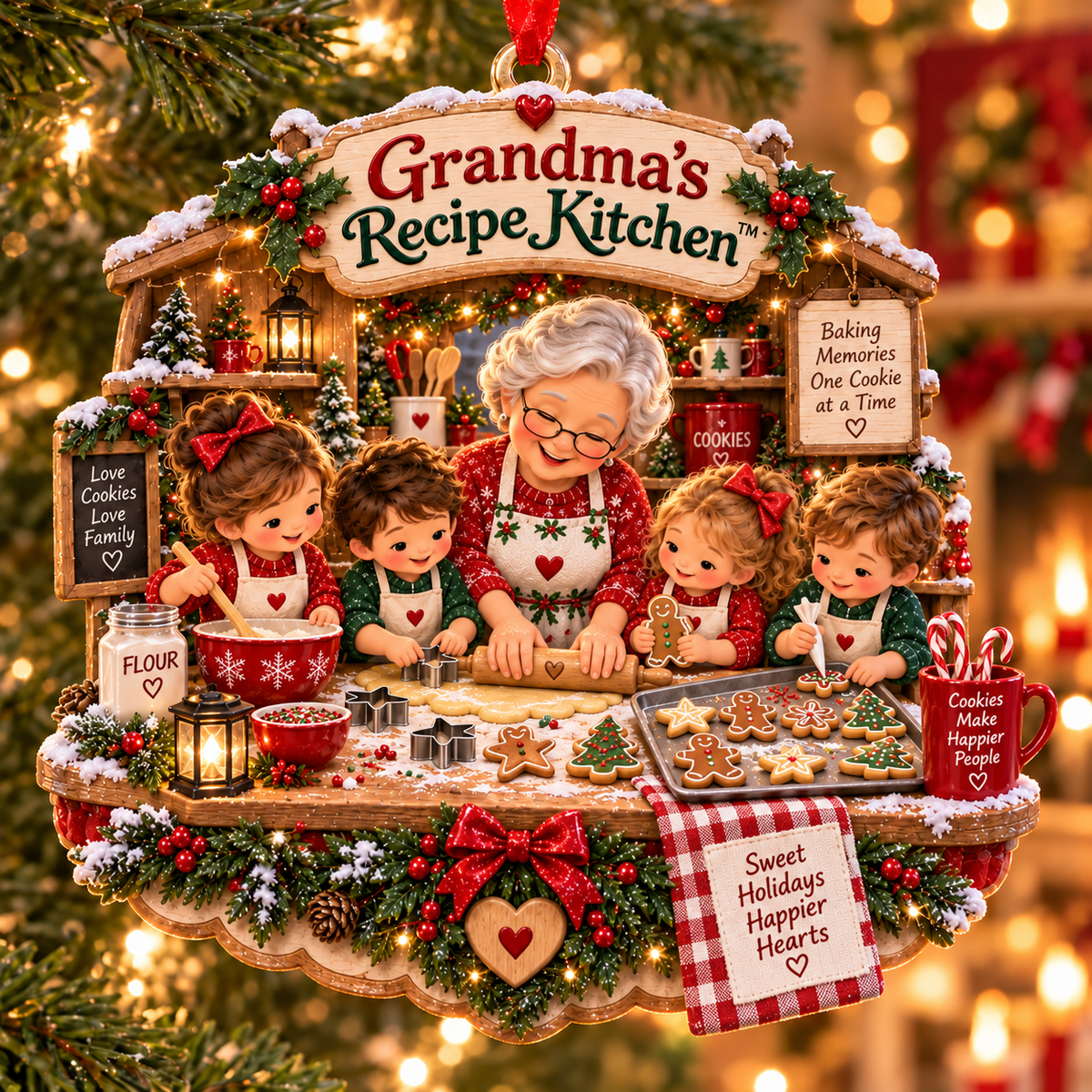 🎄 Grandma & Grandpa’s Recipe Kitchen™ – Christmas Family Baking Keepsake ❤️