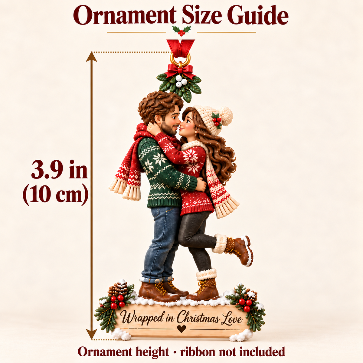 🎄 Christmas Together Couple Keepsake™ – Romantic Holiday Ornament ❤️