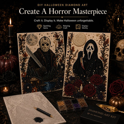 🖤 DIY Horror Diamond Art Kit