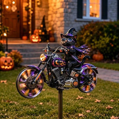 🔥HALLOWEEN MOTORCYCLE-THEMED GARDEN WINDMILL