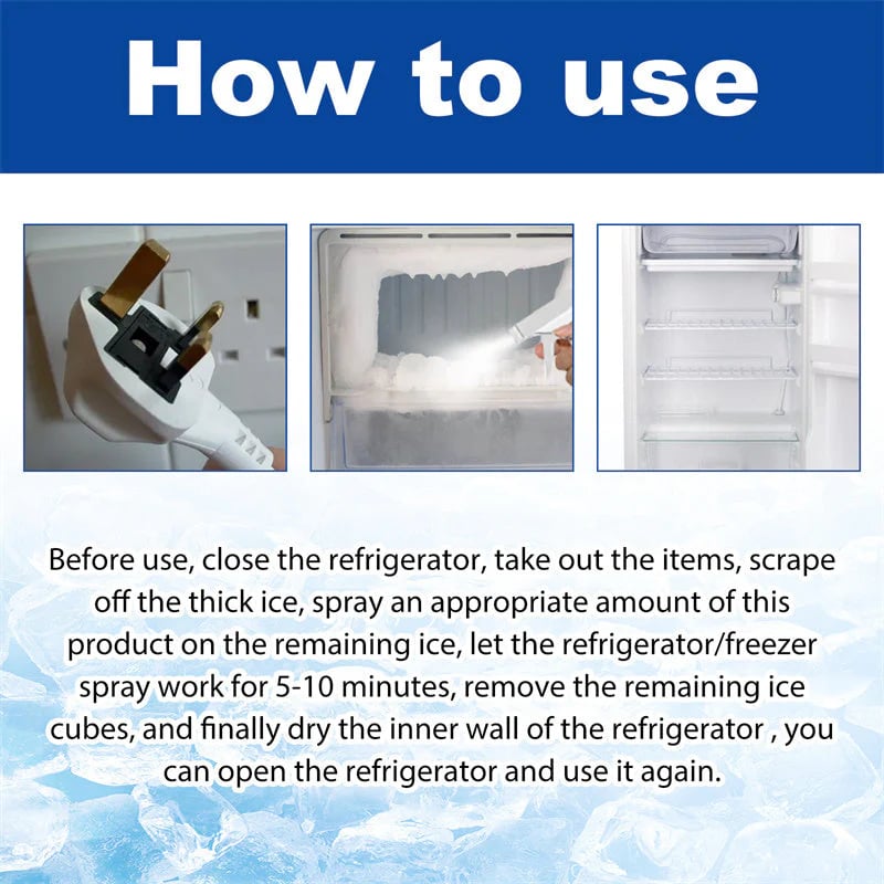 💥LAST DAY SALE 49% OFF💥🧊Fridge Freezer Defrosting Spray