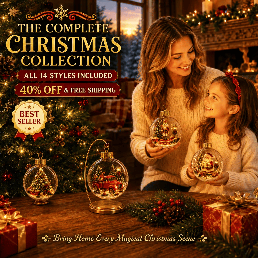 🔥Limited time 69% OFF -✨ Christmas Magic Light-Up Ornament™ – Miniature Holiday Scene