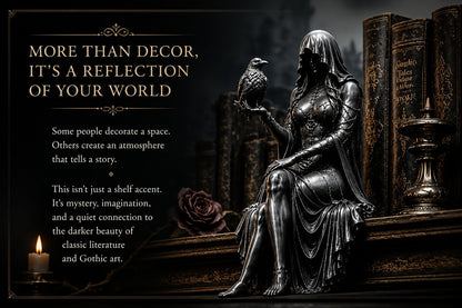 🔥Last Day 50% OFF 🖤 Gothic Raven Shelf Sitter Statue