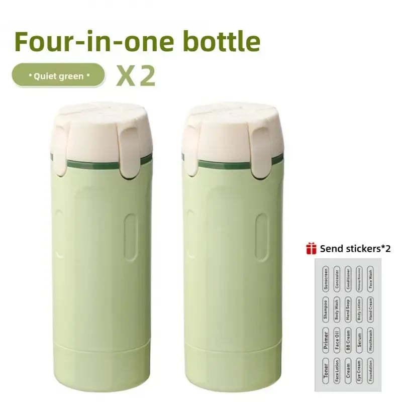 💖Hot 48% OFF🌹4-in-1 Portable Cosmetic & Shampoo Dispenser – Compact Travel Storage Bottle✈️