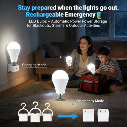Rechargeable Emergency Light Bulbs 💡
