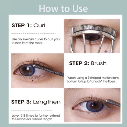 0.5mm Precision Metal Mascara Brush Reusable Iron Wand Eyelash Brush