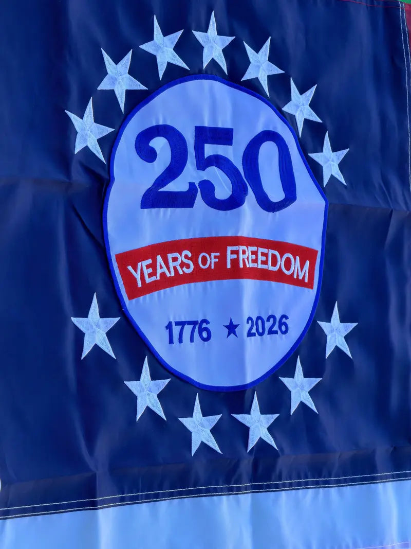 Last Day 49% OFF🔥250th Anniversary USA Commemorative Flag,Double-Sided Embroidered