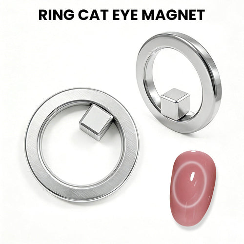 🫧Last Day 50% OFF✨Ring Cat Eye Magnet - Silver Hollow Cat Eye Magnetic Wand for Cat Eye Gel Polish