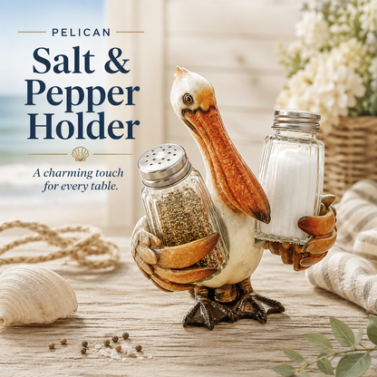 ⚡Hot Sales 49% OFF🔥-Coastal Animal Salt & Pepper Shaker Holder Set