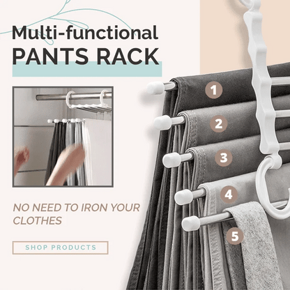LAST DAY 49% OFF - Multi-functional Pants Rack🔥🔥🔥