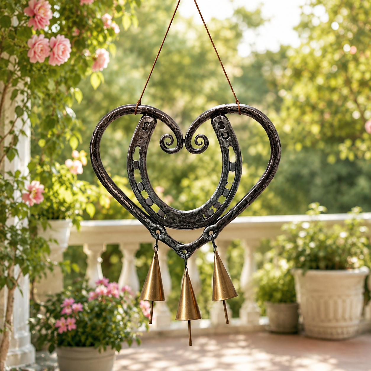 ⚡Hot Sales 49% OFF🔥The Horseshoe Heart Wind Chime ❤🐎
