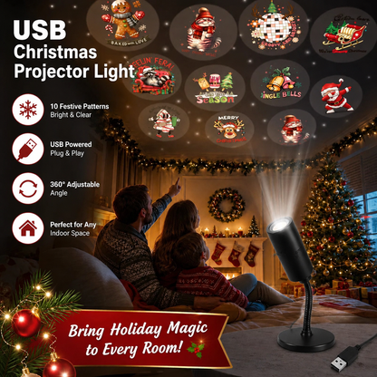 HD Christmas Projector – 6 or 10 Festive Scenes