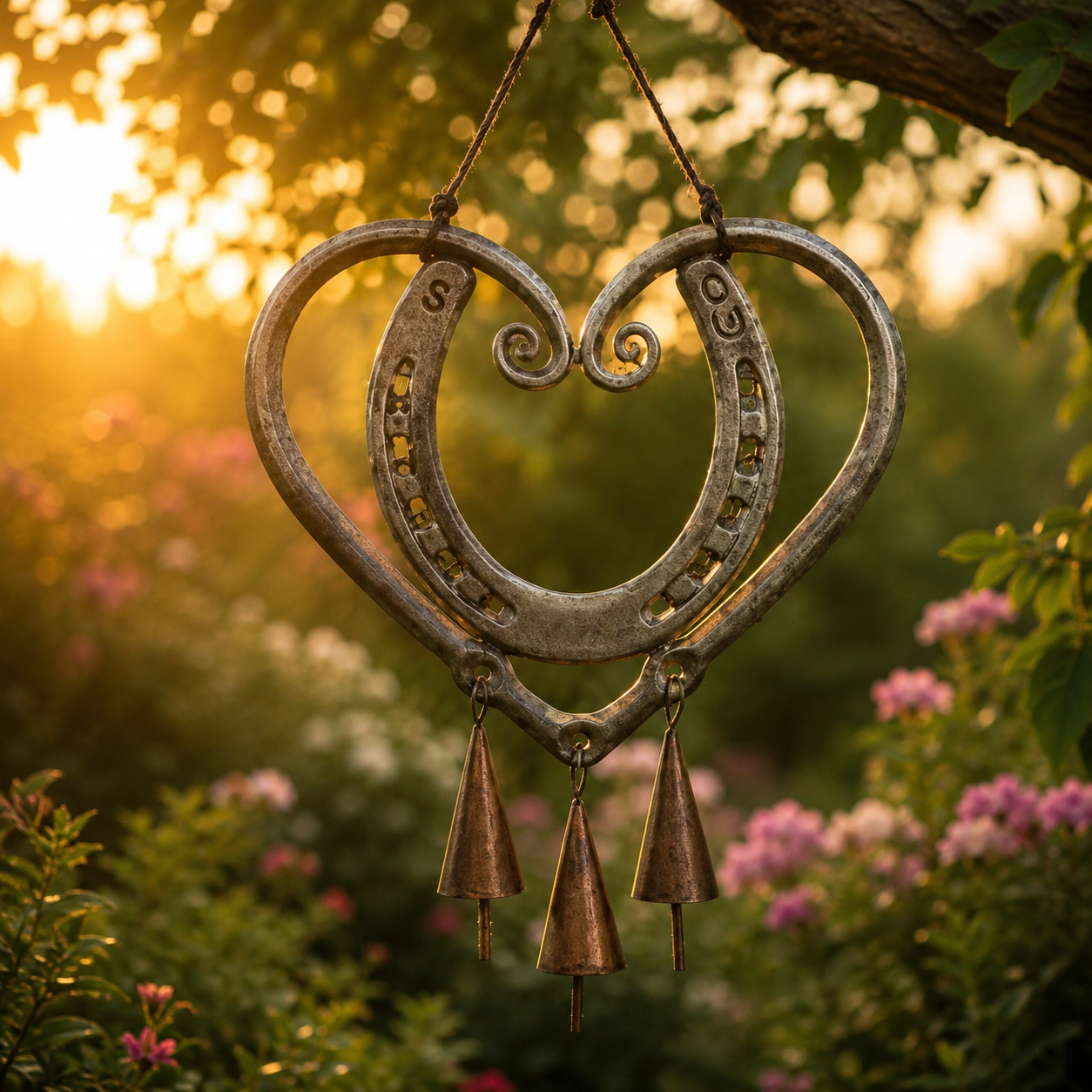 ⚡Hot Sales 49% OFF🔥The Horseshoe Heart Wind Chime ❤🐎