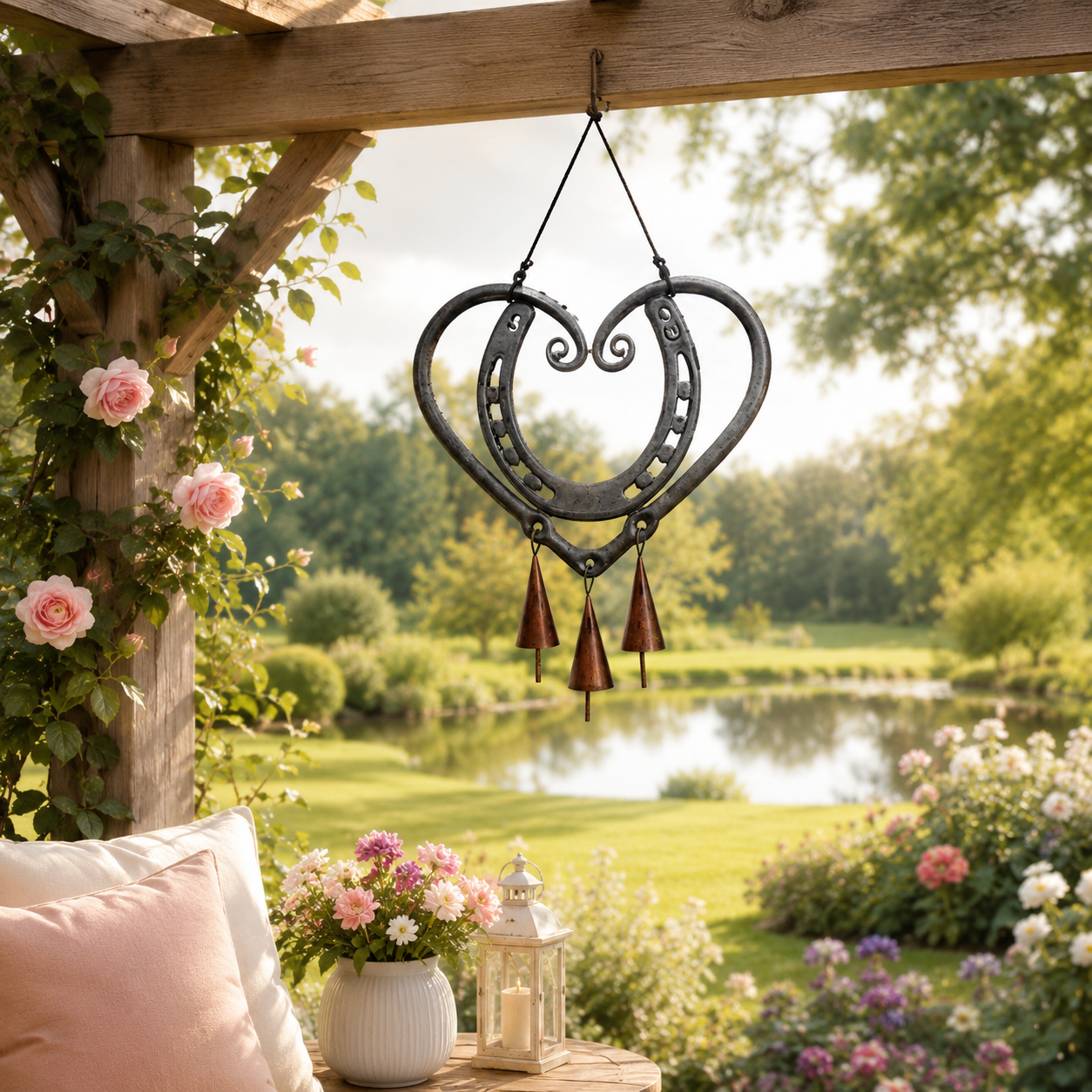 ⚡Hot Sales 49% OFF🔥The Horseshoe Heart Wind Chime ❤🐎